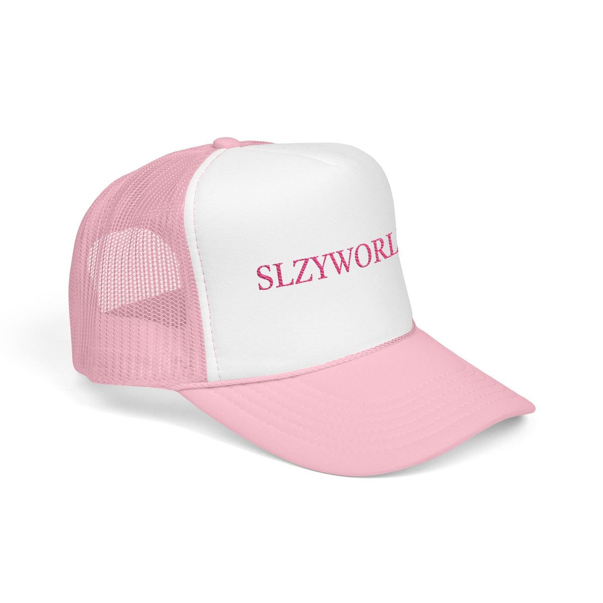 Foam Trucker Hat - Baby Pink/ Hot Pink