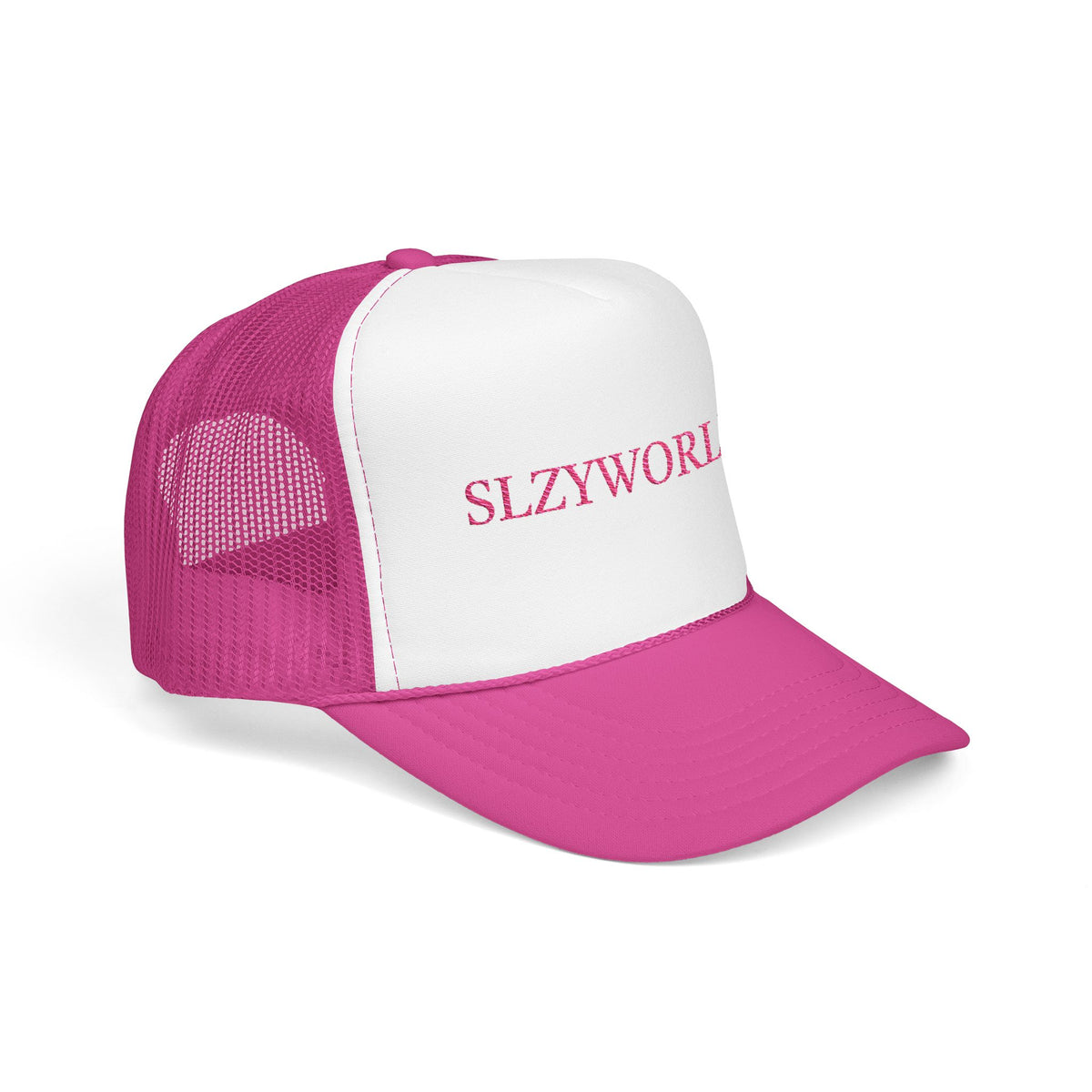 Foam Trucker Hat - Baby Pink/ Hot Pink