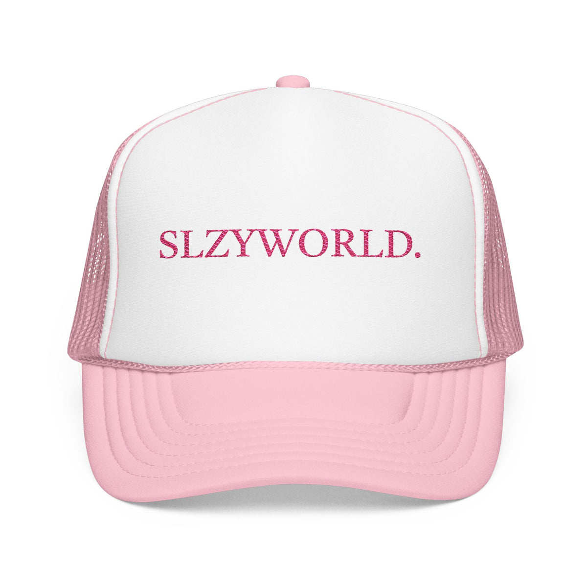 Foam Trucker Hat - Baby Pink/ Hot Pink